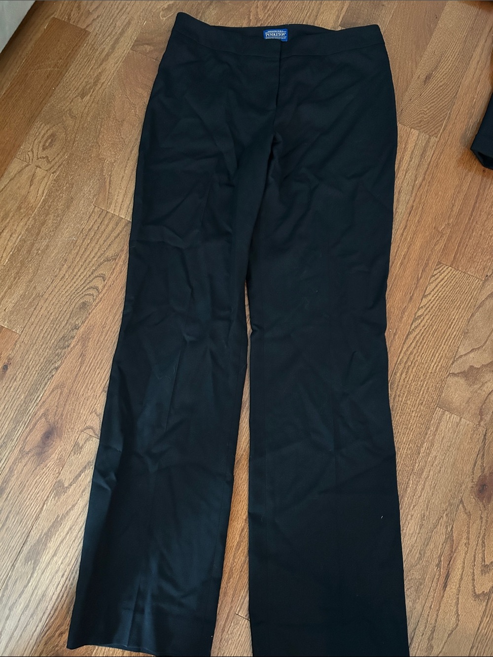 Pendleton Virgin Wool Black Boot-Cut Dress Pants Size 6 Classic